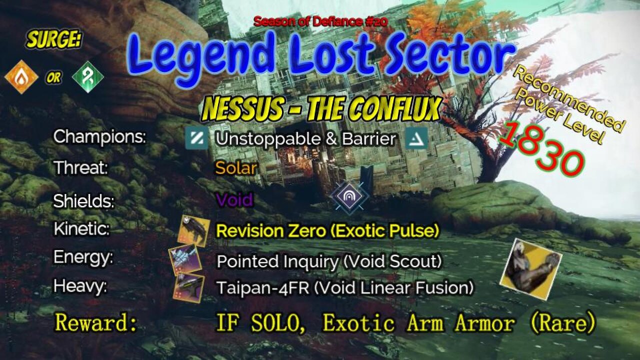 Destiny 2 Legend Lost Sector: Nessus - The Conflux on my Titan 4-23-23