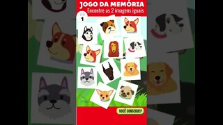 JOGO DA MEMÓRIA | # 015 | ATIVE SUA MEMÓRIA | TESTE SUA MEMÓRIA FOTOGRÁFICA COM ESSA BRINCADEIRA