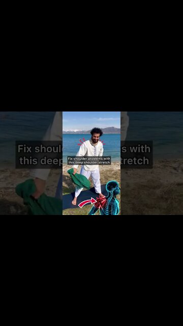 Do this deep stretch for shoulder problems 🙏