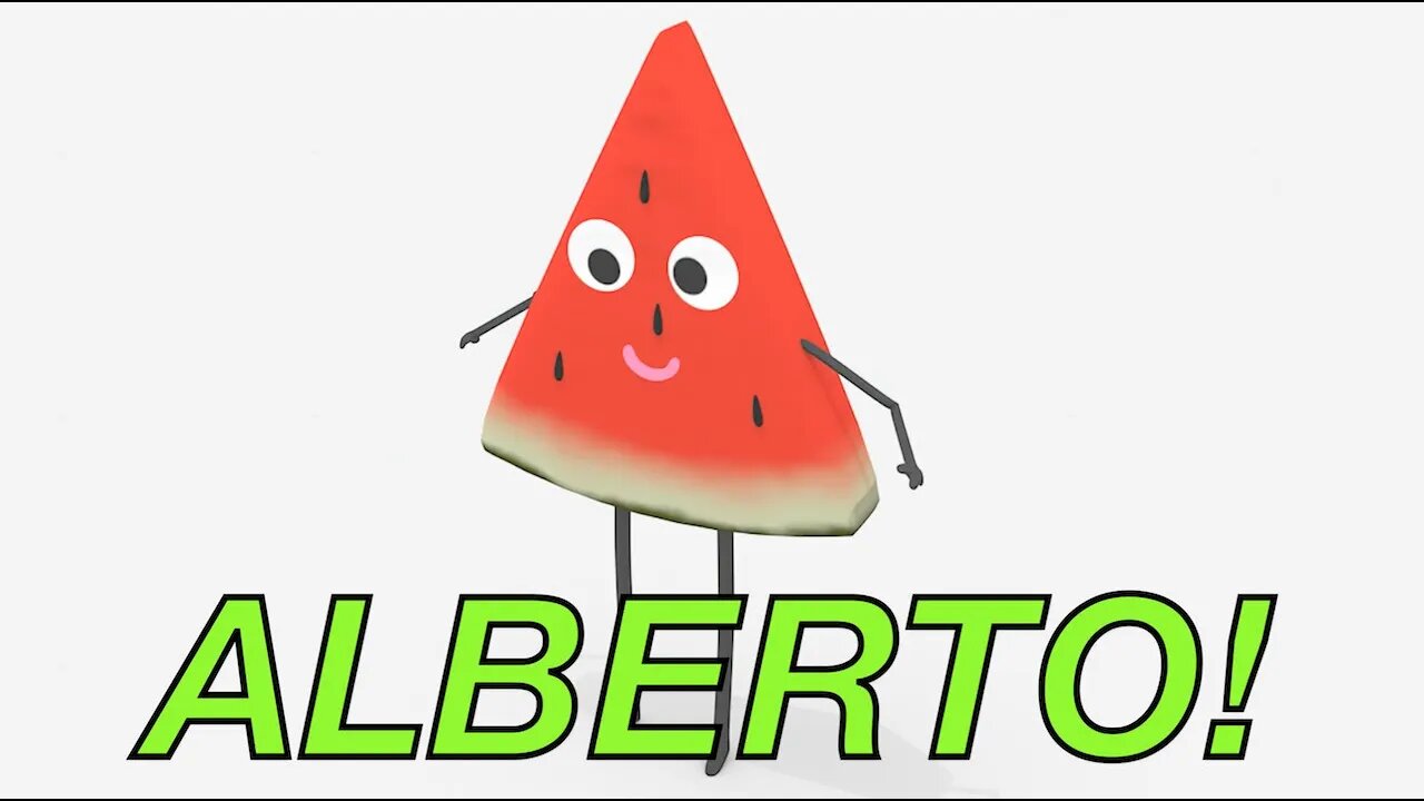 Happy Birthday ALBERTO! - WATERMELON Birthday Song