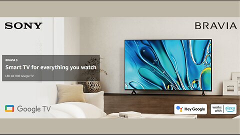 Sony BRAVIA 3 4k Smart TV, 55 Inch Smart TV 4K Ultra HD BRAVIA 3 with Google TV