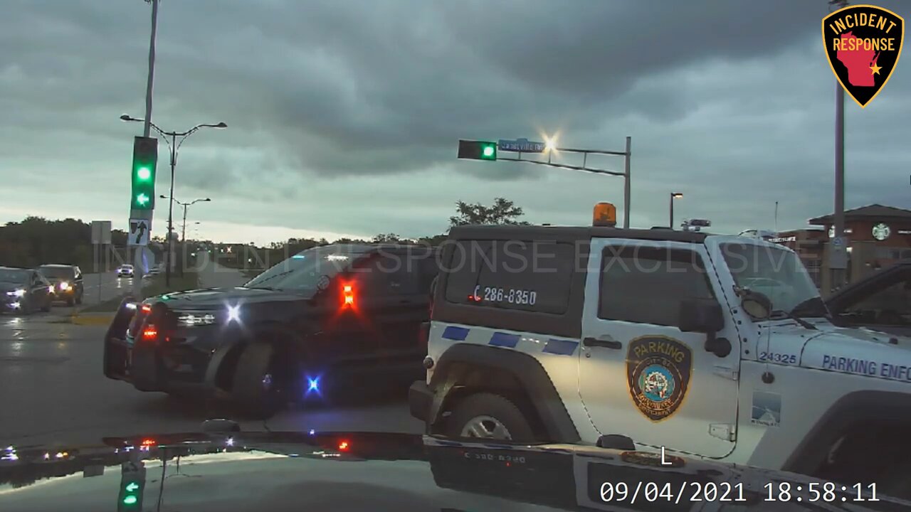 Dash Cam: Police Pursuit of Stolen Milwaukee Parking Enforcement Vehicle