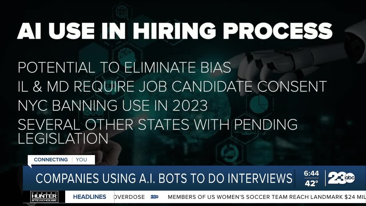 Some companies are using AI bots to conduct job interviews