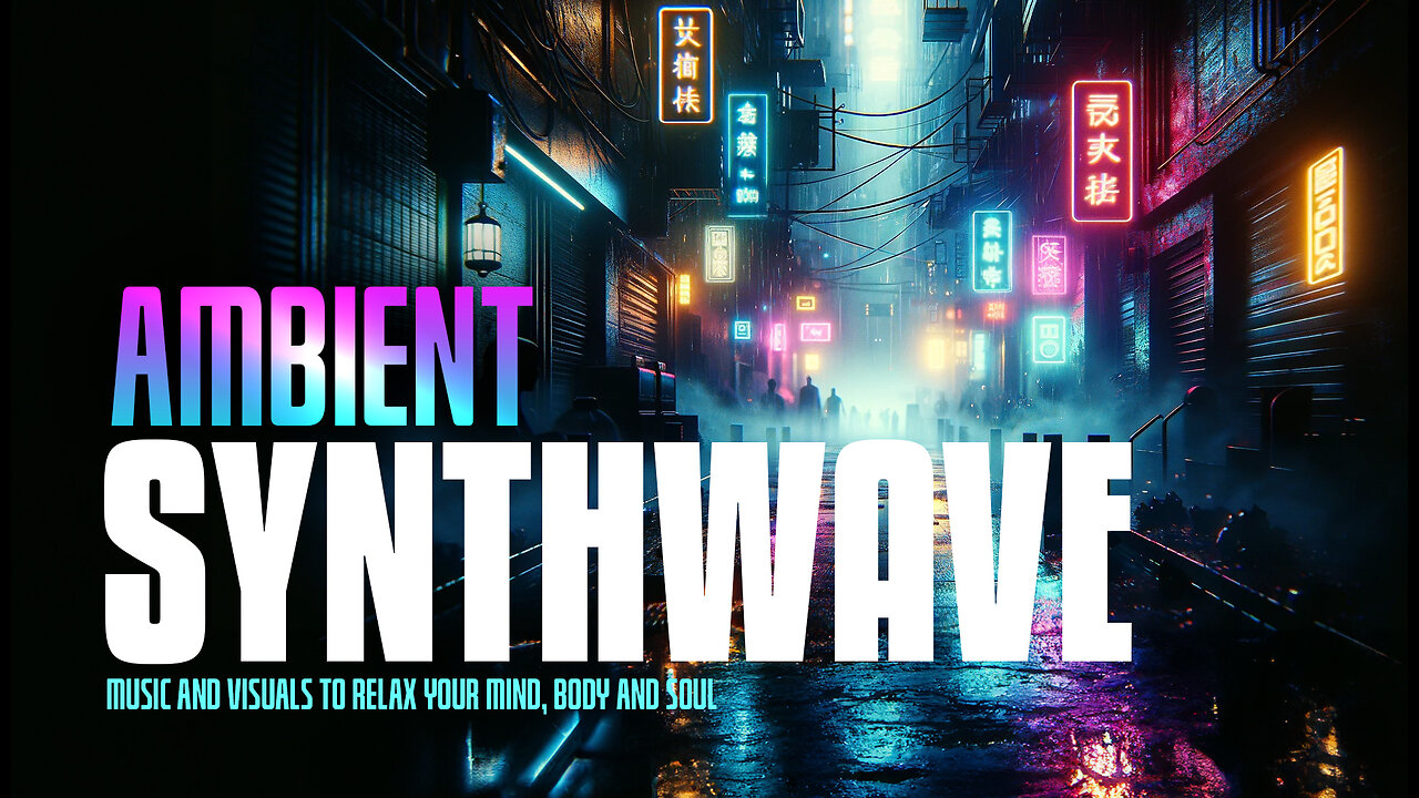 Ambient Synthwave | Neon Nightscape: Ambient Audio Visual Experience