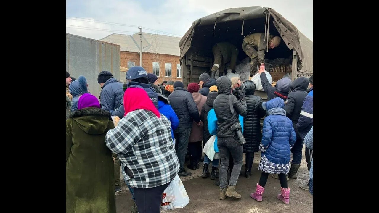 Food and medicines to the liberated villages of Donbass
