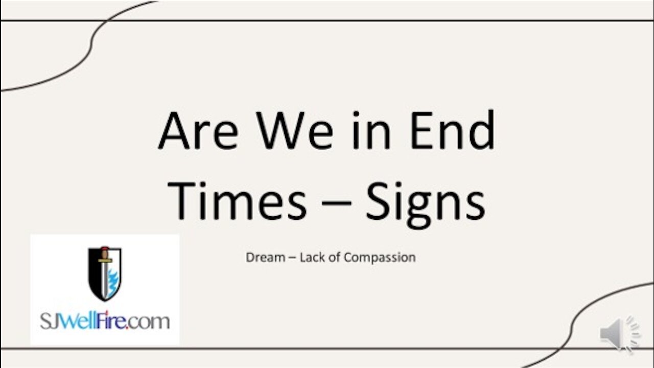 End Time Signs - No Compassion Dreams