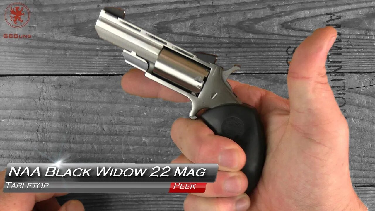 North American Arms Black Widow 22 Magnum Tabletop Peek