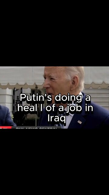 "Putin is losing the war in iraq" - Joe Biden