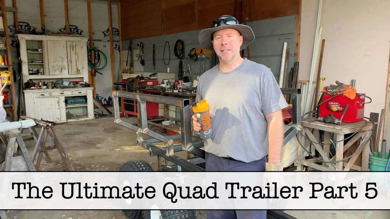 The Ultimate Quad Trailer - Part 5 - Adding the Dump Bracket and Dump Box (#theultimatequadtrailer)