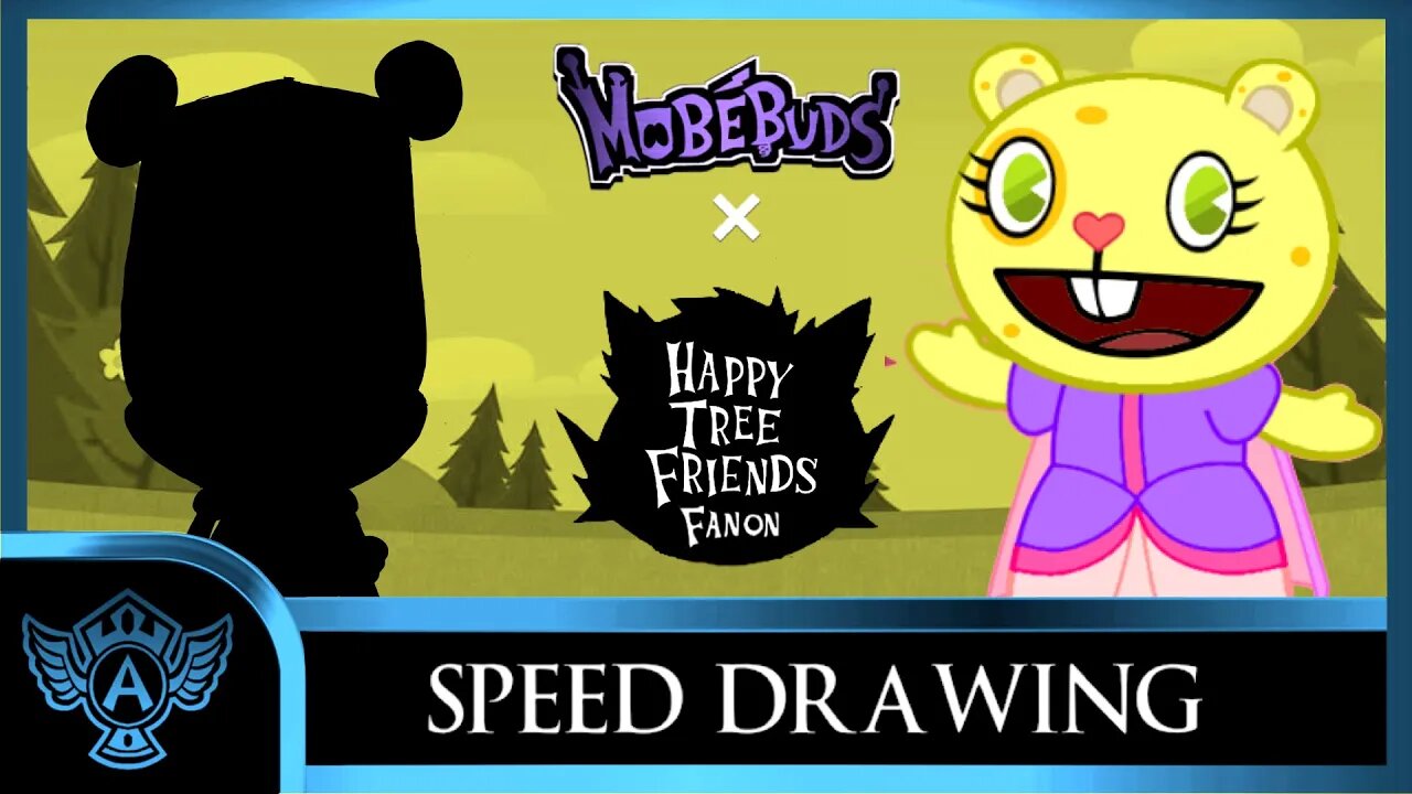 Speed Drawing: Happy Tree Friends Fanon - Ruffly | Mobebuds Style