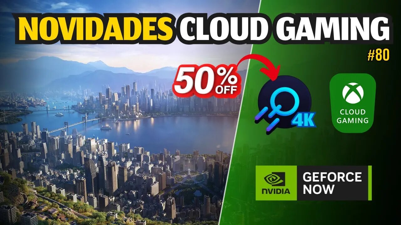 NOVIDADES CLOUD GAMING: JOGOS GRÁTIS! 50%OFF no BOOSTEROID, GEFORCE NOW, AMAZON LUNA e mais.. #80