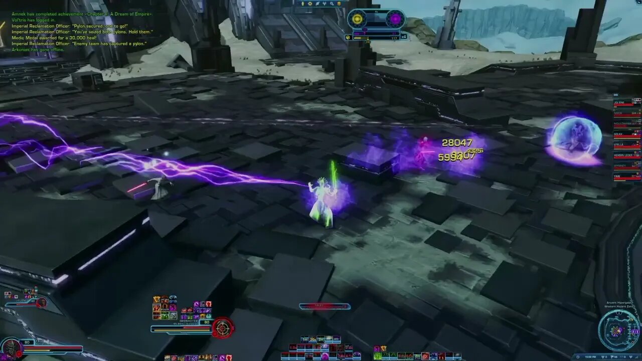 Star Wars: The Old Republic PvP - High Damage Madness Sorcerer on The Ancient Hypergate