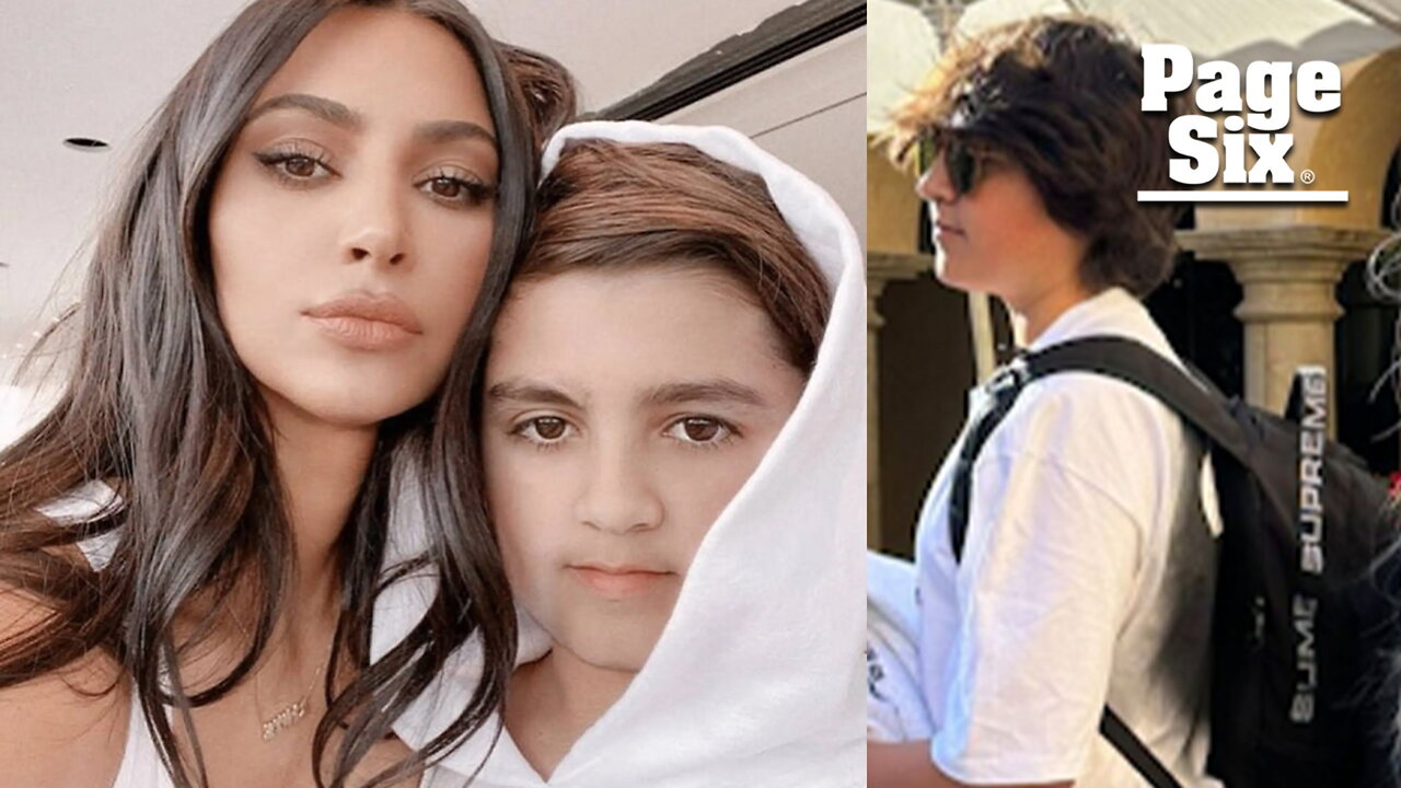 Kim Kardashian shares a rare photo for Mason's 13th birthday