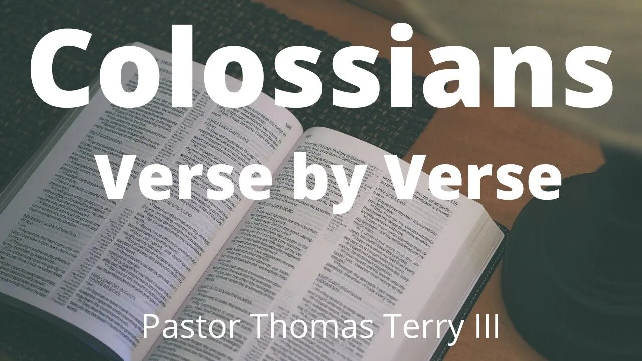 Colossians verse by verse #1