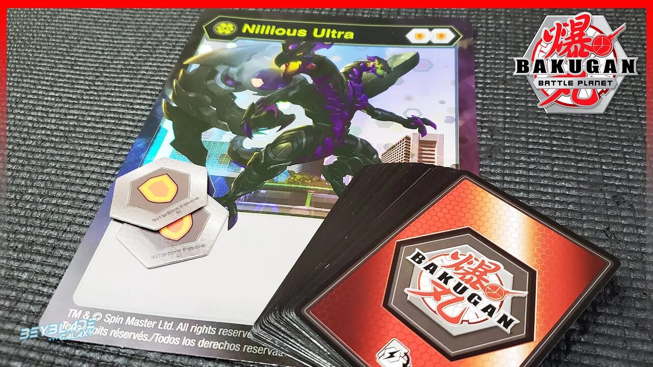 Abrindo CARD COLLECTION NILLIOUS ULTRA Bakugan Battle Planet