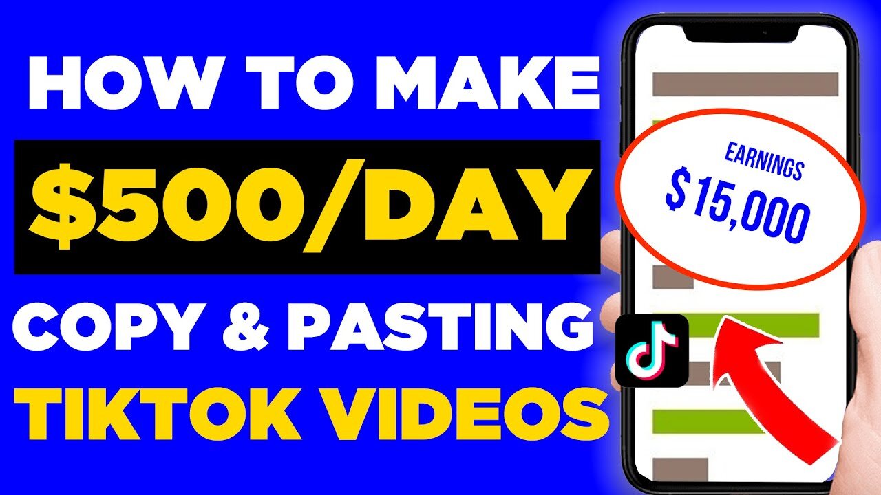 Copy & Paste Tiktok Videos And Make $500 PER DAY (Easy Method)