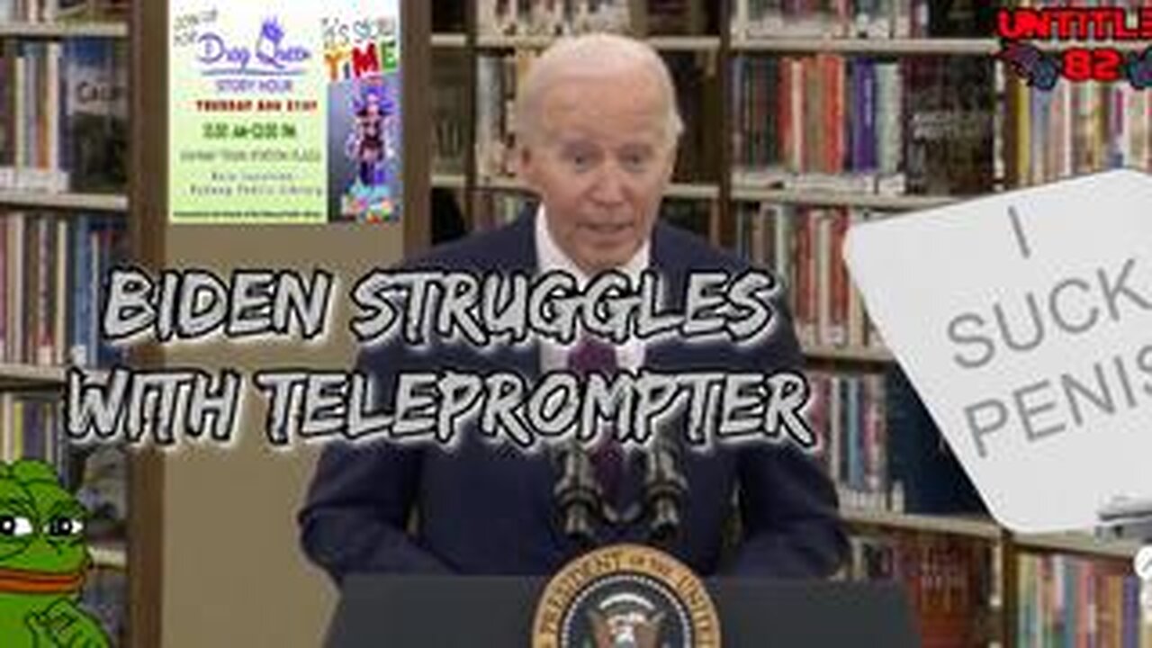 Biden Struggles Reading Teleprompter 🤣