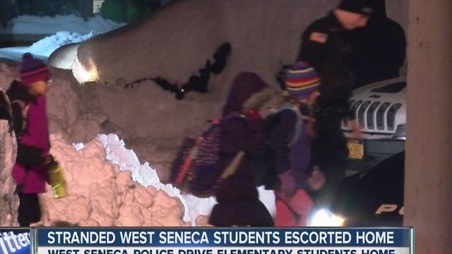 West Seneca elementary students escorted home by police