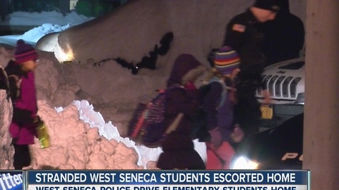West Seneca elementary students escorted home by police