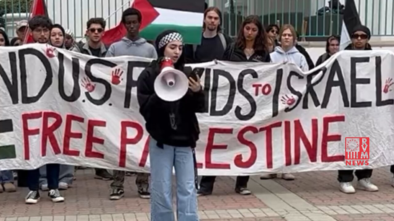 Young 'Free Palestine' Protestor Demands Boycott Of Major Companies