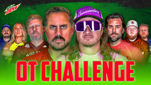 Barstool Employees Rep Their Schools in CFB OT Challenge | Presented by Mtn Dew