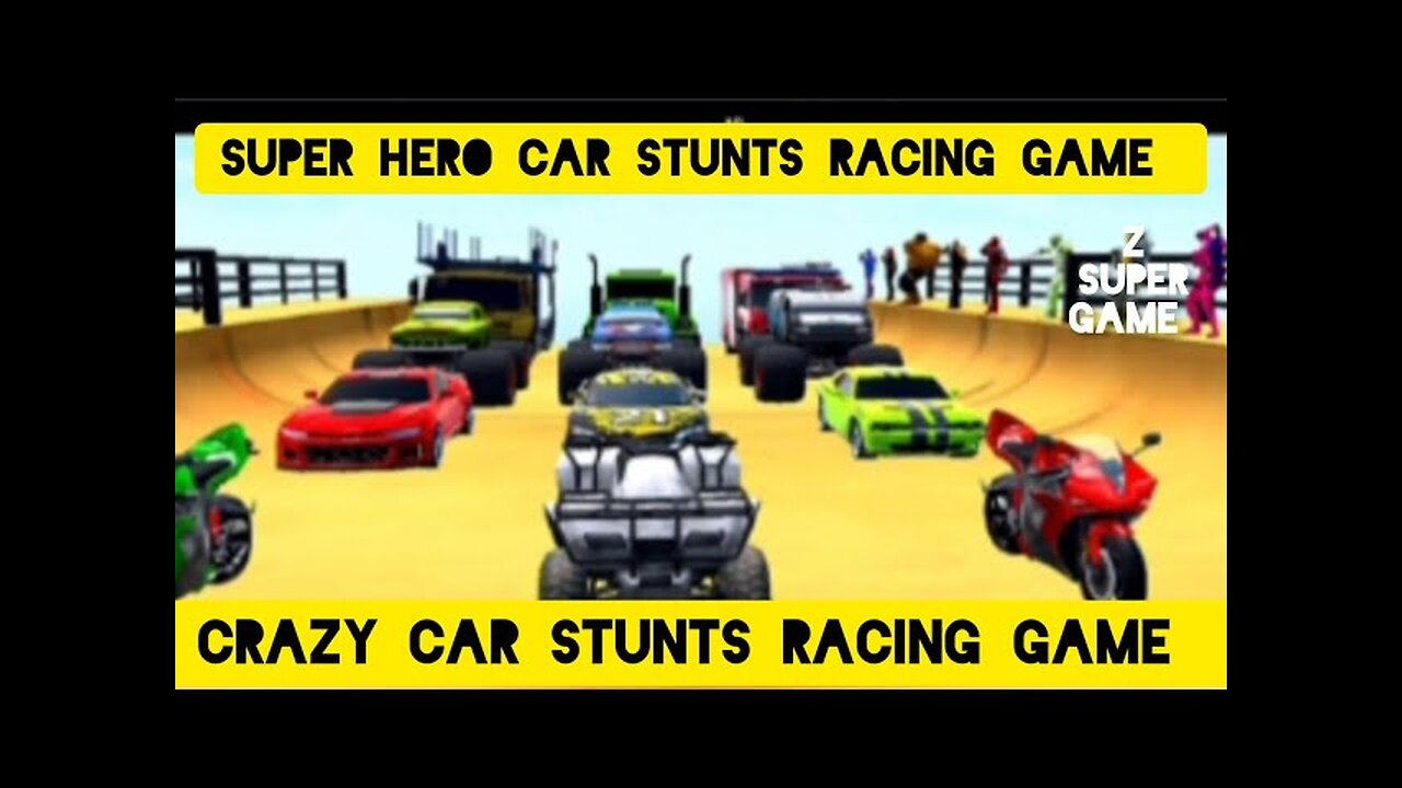 Carzzy car stunts racing game.z super game.playgamecar