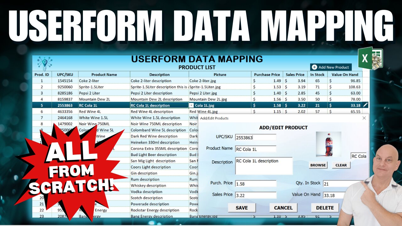 Excel VBA Hack: How To Use Data Mapping In Any Userform