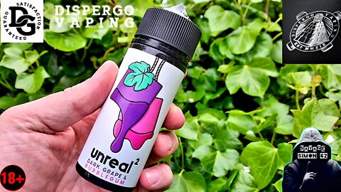 UNREAL 2 DARK GRAPE & BUBBLEGUM E-LIQUID REVIEW 🔞 #dispergo #unreal2 #ukeliquid