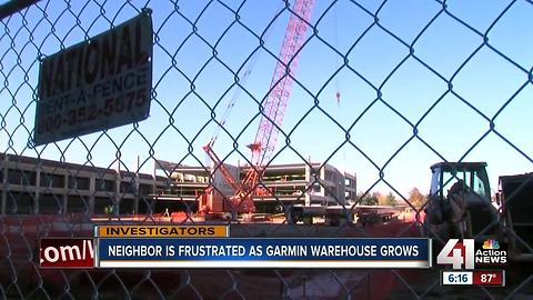 Garmin warehouse construction progressing over neighbor objections