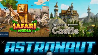 MINECRAFT LIVE TWITCH ASTRONAUT TRAINING. STONEHILL CASTLE. SAFARI WORLD. TOTOY GAMES NEWXXX GAMES