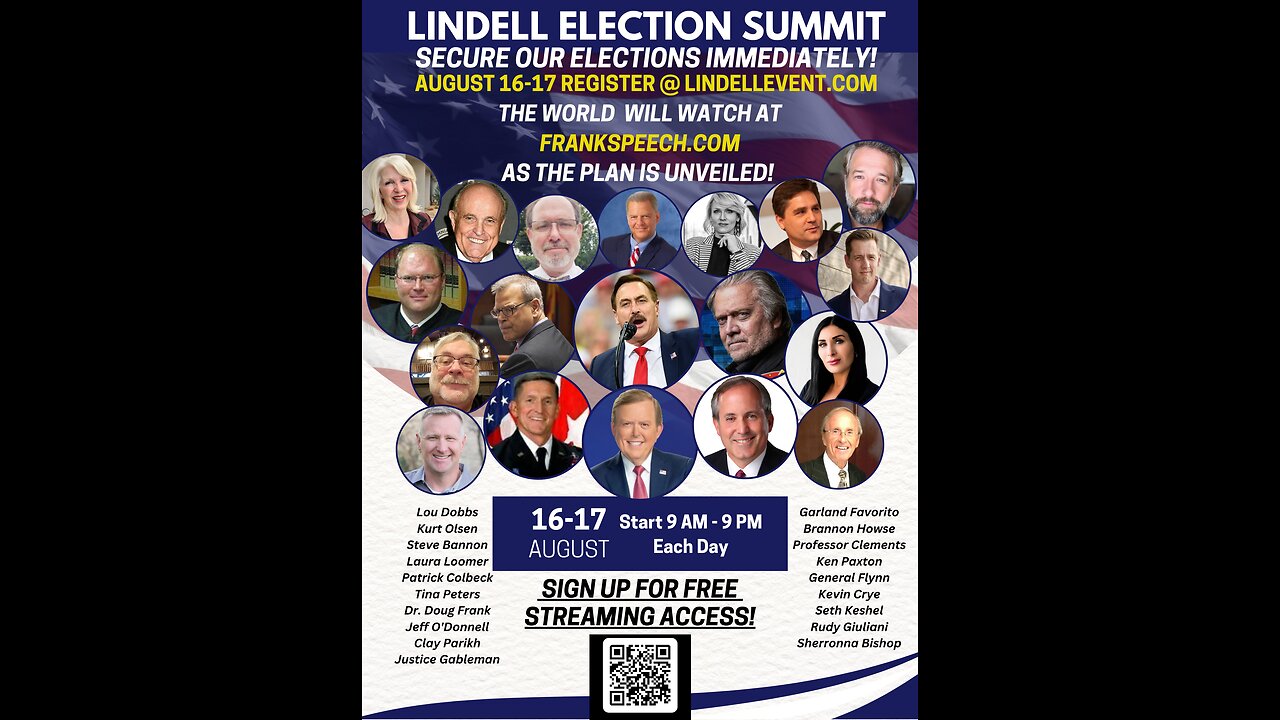 Mike Lindell Election Summit- Sign Up And Receive A Free Gift