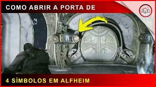 God of war, Como abrir a porta de 4 símbolos em Alfheim | Super dica