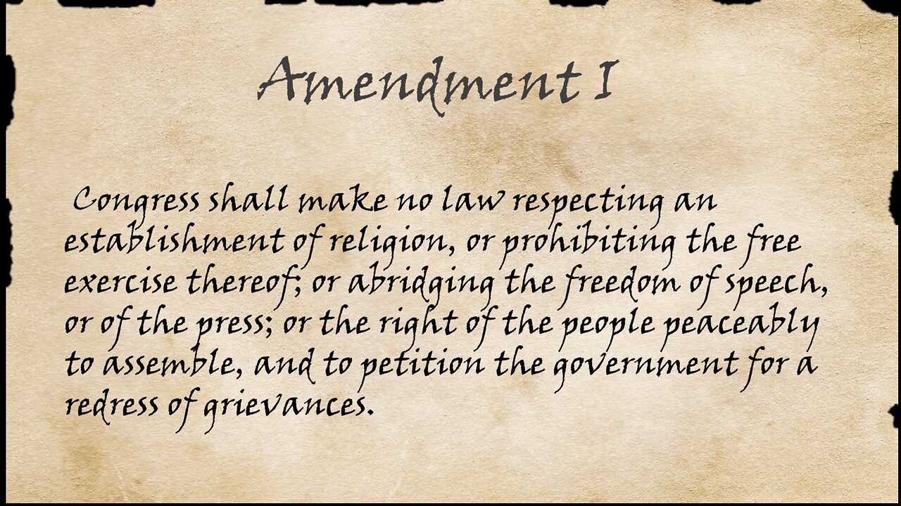 Constitution Wednesday: 1st amendment