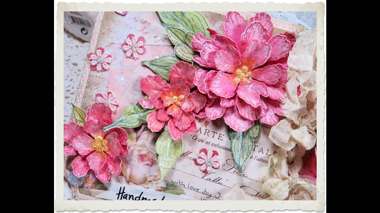 Handmade Heartfelt Creations Peonies card