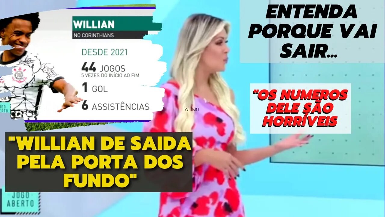 CORINTHIANS - Renata Fan analisa o que deu errado com Willian no Timão | Jogo Aberto