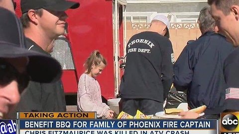 BBQ held for fallen Phoenix firefighter captain