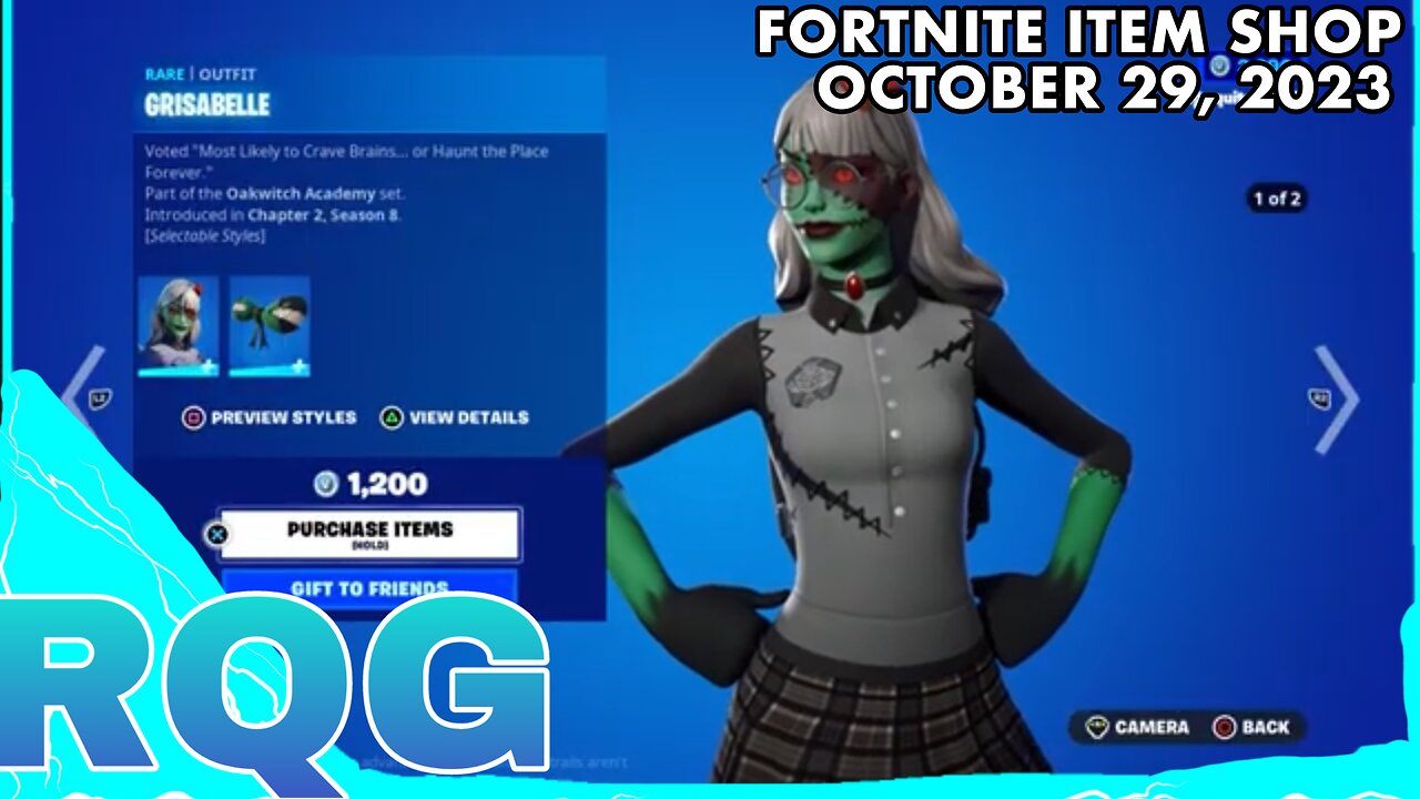 GRISABELLE IS BACK! FORTNITE ITEM SHOP (October 29, 2023)