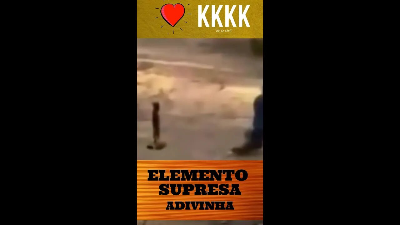 ELEMENTO SUPRESA KKKKKKKK❤🧡💛💚💙