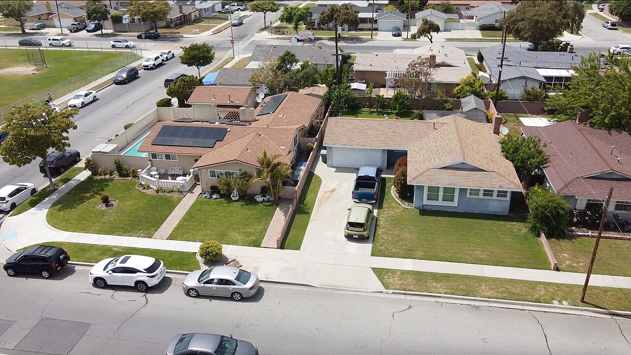 Mavic Mini Latest Flight over the Neighborhood, Buena Park CA