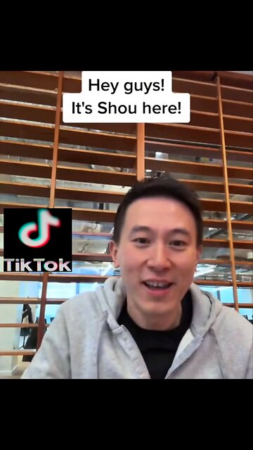 Thanks from TitTok Singaporean CEO Shou Zi Chew