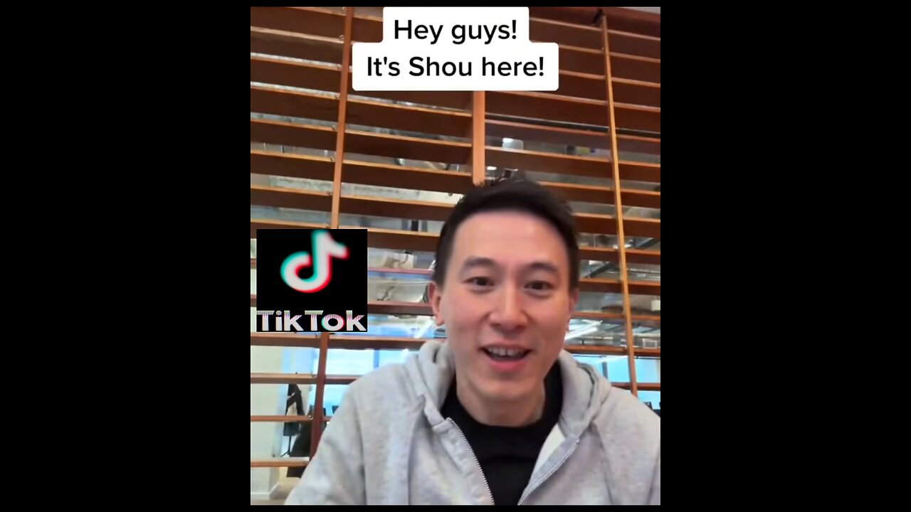 Thanks from TitTok Singaporean CEO Shou Zi Chew