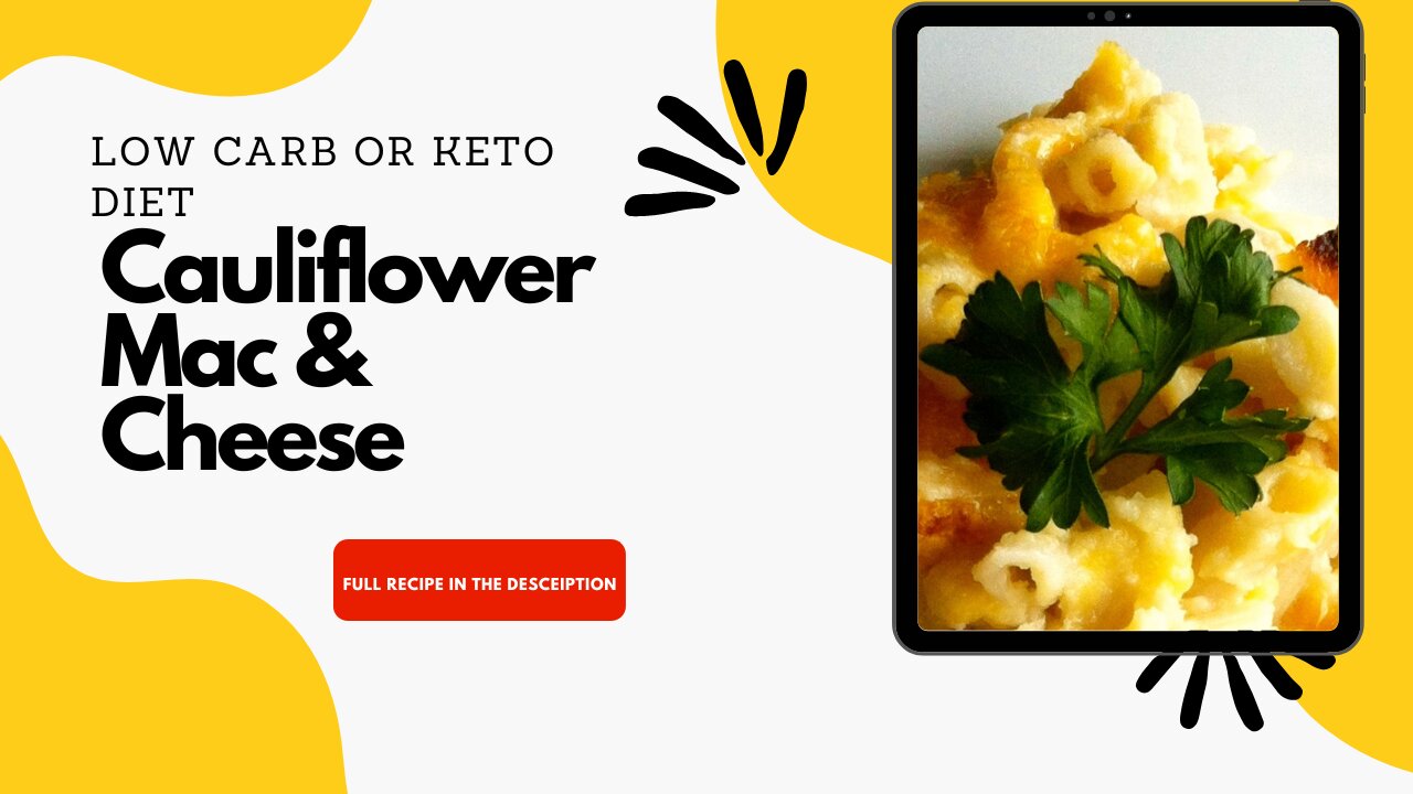 Keto Cauliflower Mac & cheese