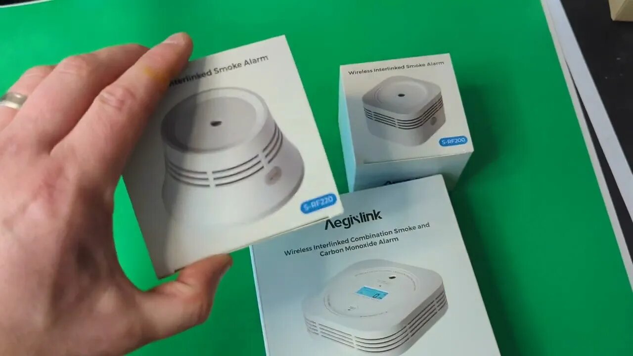 AEGISLINK Wireless Interconnected Smoke Detector, Battery-Powered Smoke Alarm with Transmission