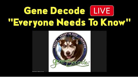 Gene Decode HUGE Intel "Everyone Needs To Know"