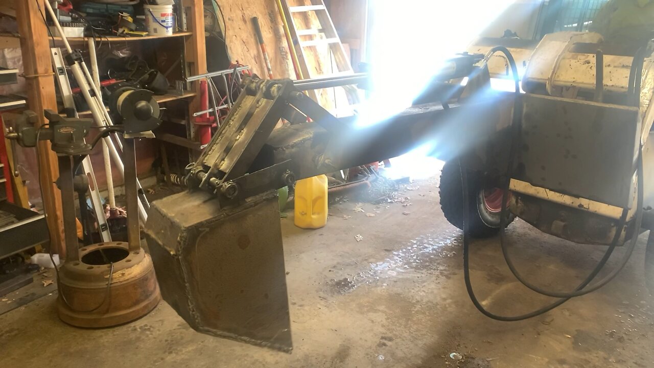 Homemade backhoe attachment