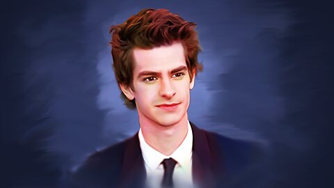 Andrew Garfield Smudge Painting photoshop | Digital Oil Painting