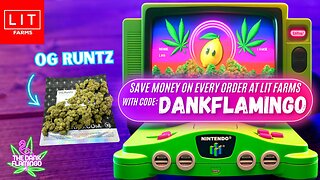 Trying OG Runtz THCa Budget Zip from Lit Farms! Dankin With The Flamingos Cannabis Review!!