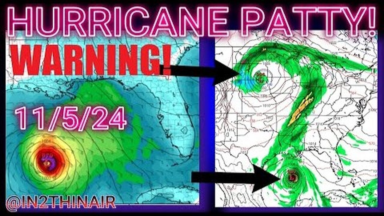 Weather Weapons Heads Up Hurricane PATTY🌀Severe WeatherFLOODING Coming TEXAS & OKLAHOMA! In2ThinAir