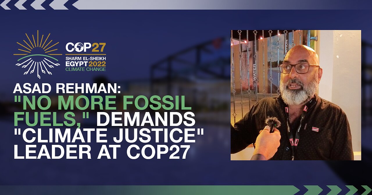 "No More Fossil Fuels," Demands "Climate Justice" Leader at UN Summit