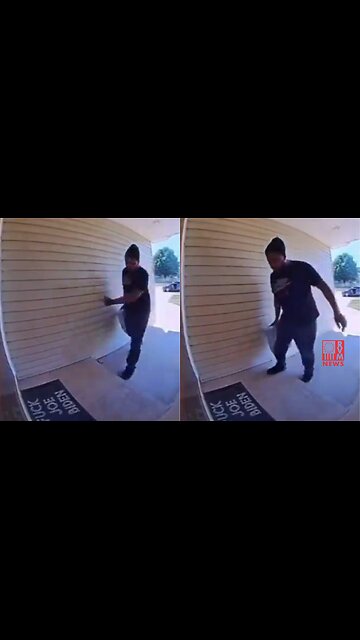 Delivery Driver Sees A F**k Joe Biden Welcome Mat & His Reaction Is PRICELESS